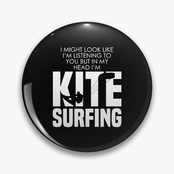 Item preview, Kitesurfing I Might Look Like I'm Listening But In My Head designed and sold by Nessshirts.