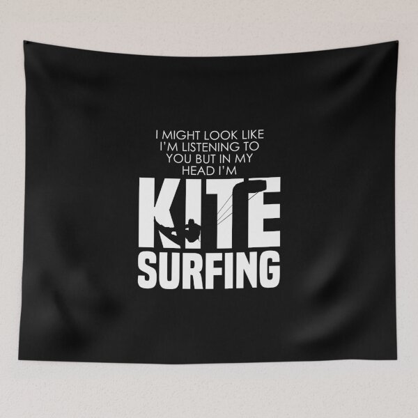 Item preview, Kitesurfing I Might Look Like I'm Listening But In My Head designed and sold by Nessshirts.