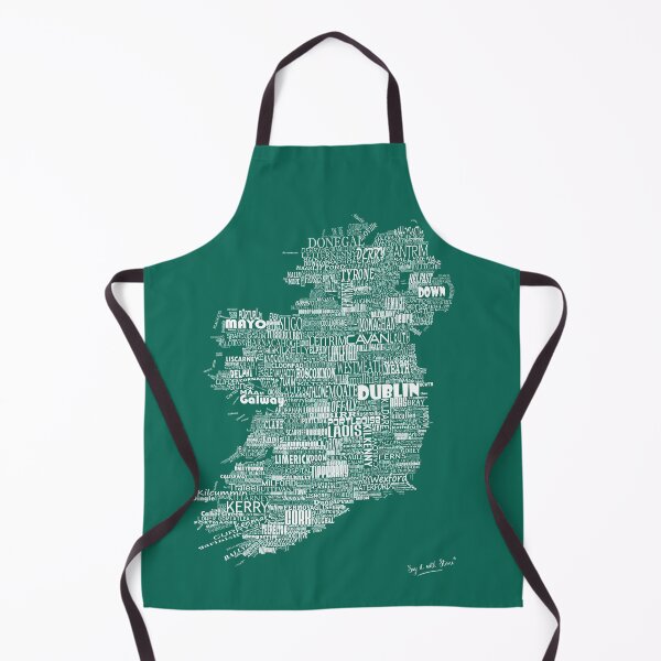 Item preview, Green Map of Ireland Eire Emerald Isle designed and sold by SayITwithSTONE.