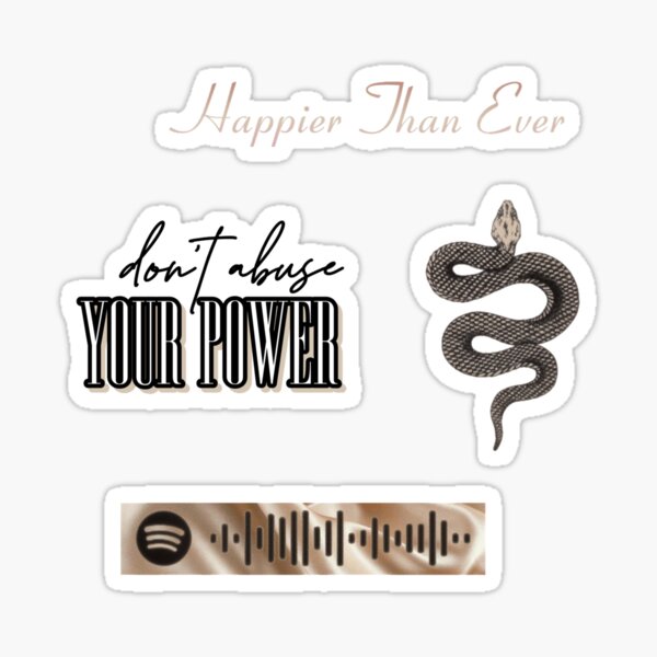 Billie Eilish Ihr Kraftpaket Sticker