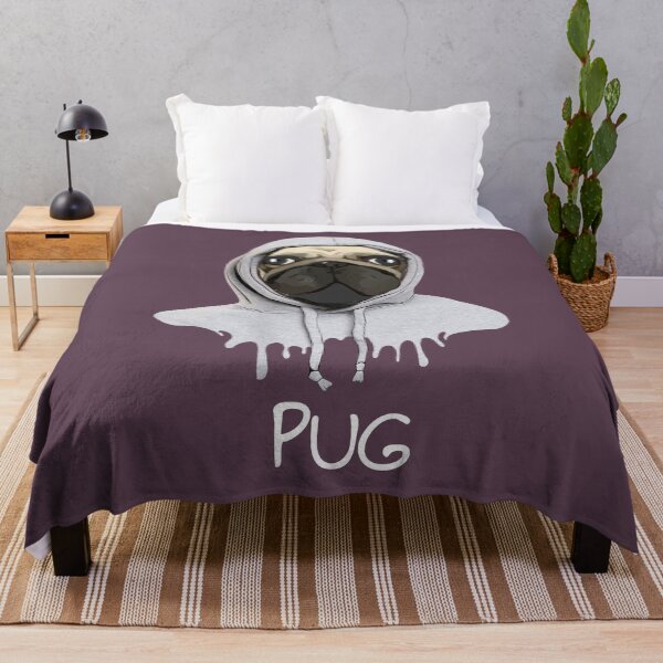 Item preview, Pug, pug face and hooded sweatshirt, pug lovers designed and sold by Collagedream.