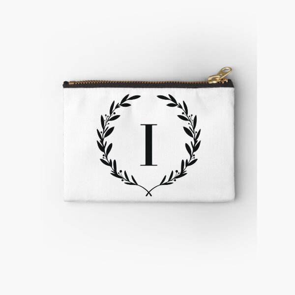 Aperçu de l'œuvre Lettre I, monogramme de couronne de laurier I, initiale I, cadre de Laurel avec la lettre I créée et vendue par KateBilous.
