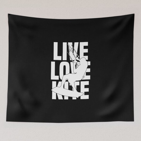Item preview, Live Love Kite Kitesurfing Kitesurfer Kiteboarding Kiting designed and sold by Nessshirts.
