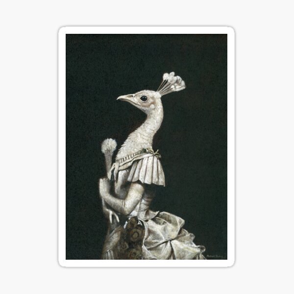 Vista previa del artículo con la obra «Dama victoriana del pavo real», diseñado y vendido por mictomart.