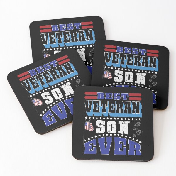 Item preview, Best Veteran Son Ever  (V1) - navy army marine quotes designed and sold by DebbisPalette.