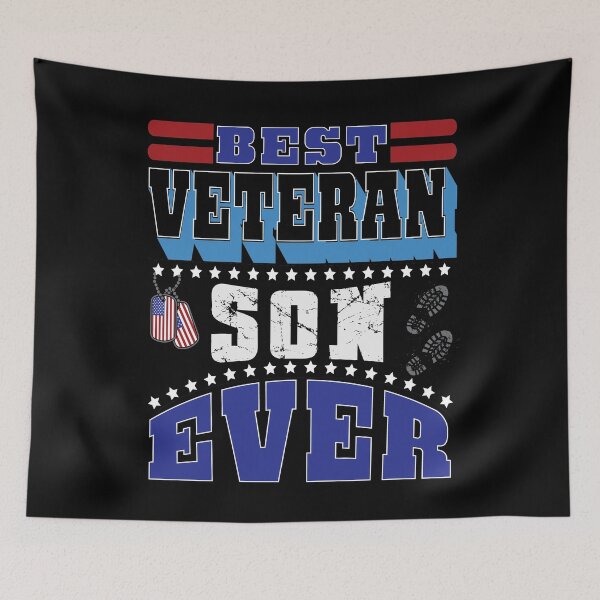 Item preview, Best Veteran Son Ever  (V1) - navy army marine quotes designed and sold by DebbisPalette.