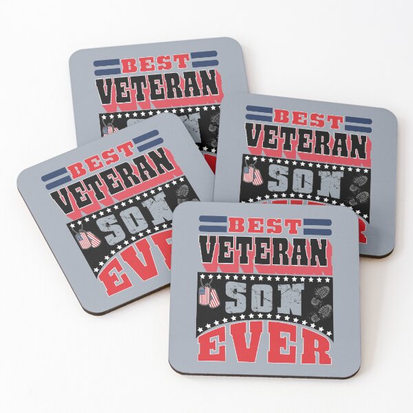 Item preview, Best Veteran Son Ever  (V2) - navy army marine quotes designed and sold by DebbisPalette.