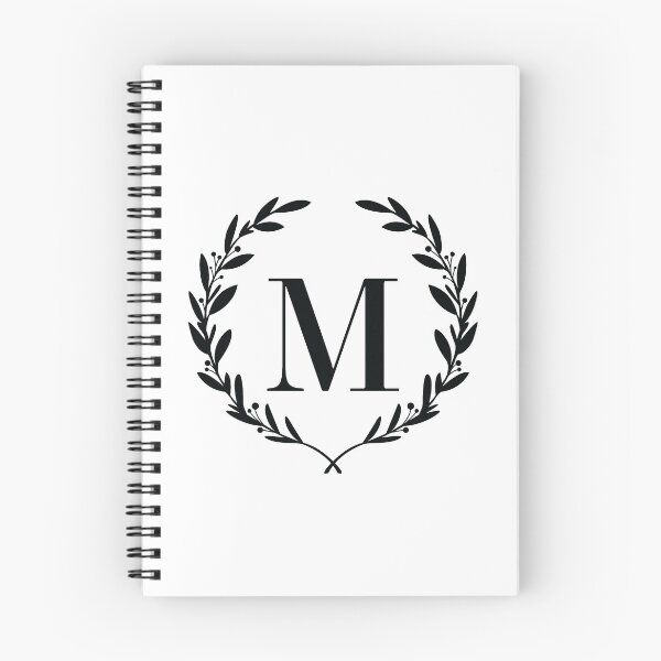 Item preview, Letter M, Laurel wreath monogram M, Initial M, Laurel frame with letter M designed and sold by KateBilous.