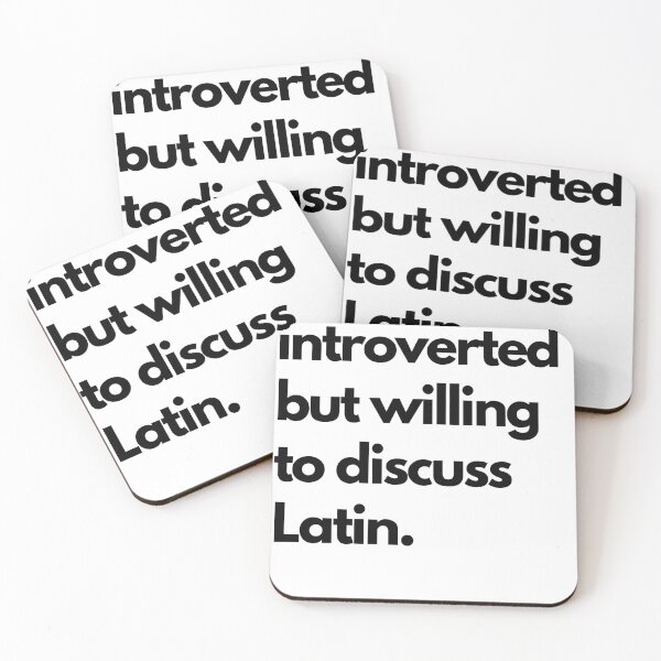 Artikelvorschau, Introvertierter Latinist - Schwarzer Text entworfen und verkauft von ResGerendae.