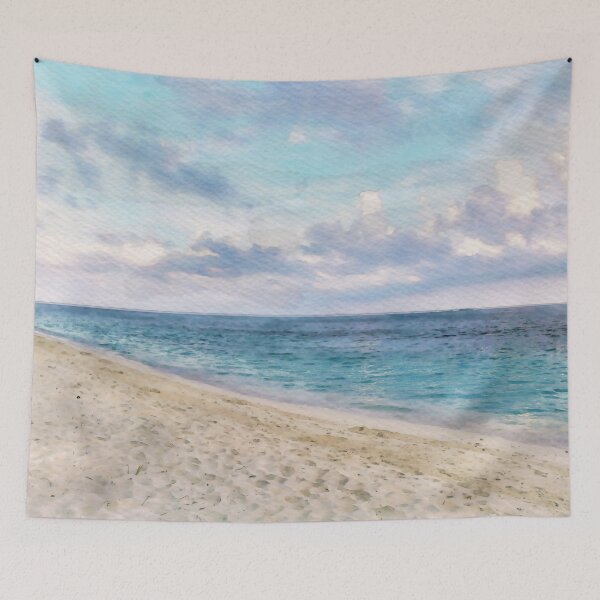 Item preview, Seascape seashore watercolor  designed and sold by RisingAir.
