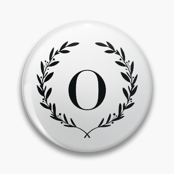 Item preview, Letter O, Laurel wreath monogram O, Initial O, Laurel frame with letter O designed and sold by KateBilous.