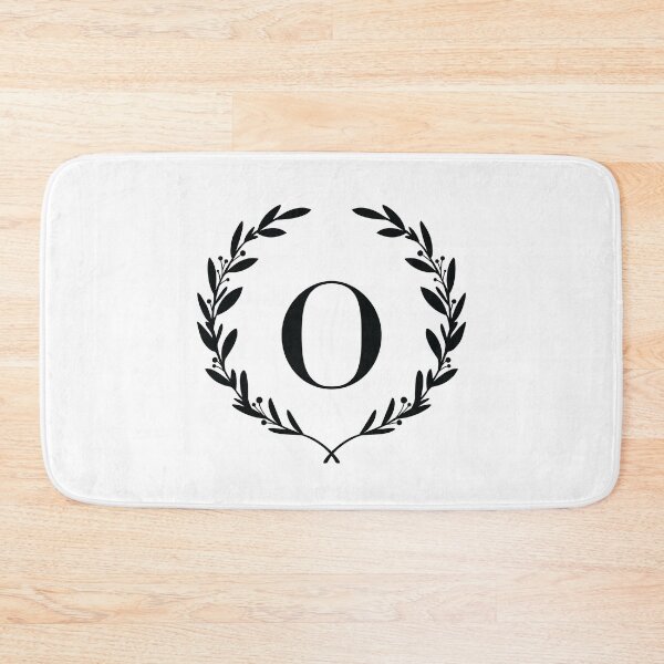 Item preview, Letter O, Laurel wreath monogram O, Initial O, Laurel frame with letter O designed and sold by KateBilous.