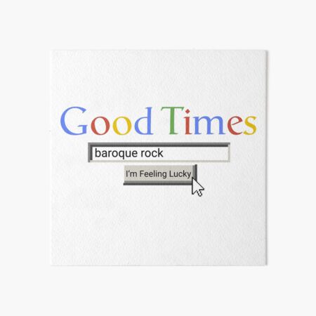 Aperçu de l'œuvre Good Times Baroque Rock créée et vendue par Graograman.