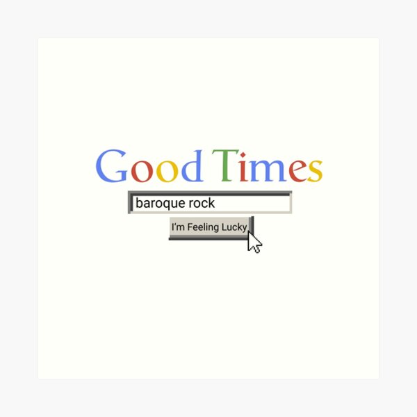 Aperçu de l'œuvre Good Times Baroque Rock créée et vendue par Graograman.