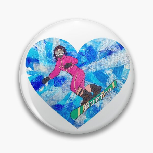 Item preview, Nanbo Shred Betty Snowboard Chick - Heart designed and sold by Artfullee63.