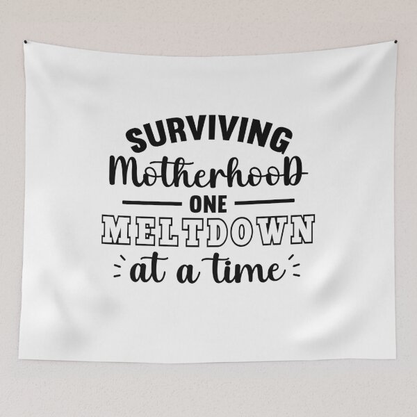 Item preview, Surviving Motherhood One Meltdown At A Time , Mom Life Mama, Bear, Mother's Day Funny,Motherhood Shirt,Cute Mom Shirts designed and sold by plussorn.