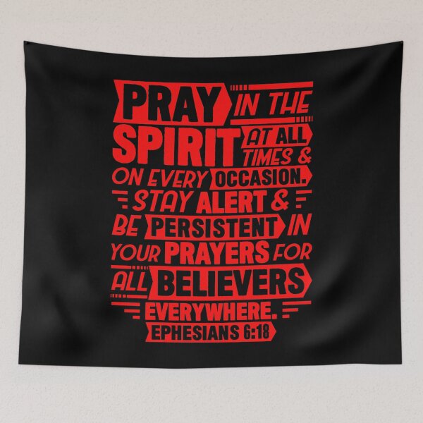 Item preview, Ephesians 6:18 designed and sold by plushism.