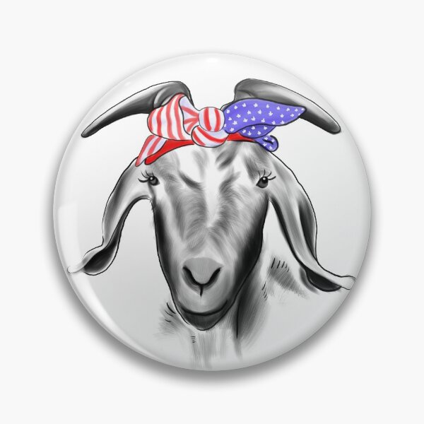 Item preview, Goat With USA Flag Bandage designed and sold by Dutlu.