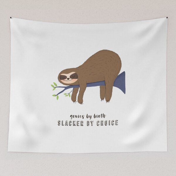 Item preview, Genius by birth slacker by choice designed and sold by StudioQ-.