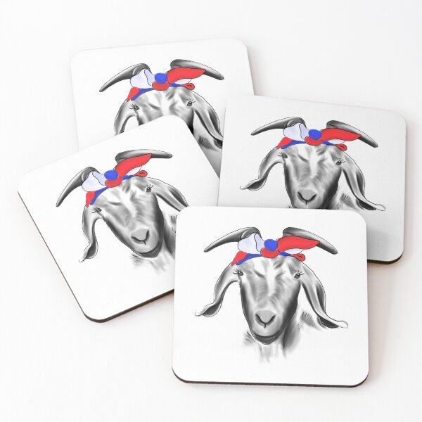 Item preview, Goat With France Flag Bandage designed and sold by Dutlu.