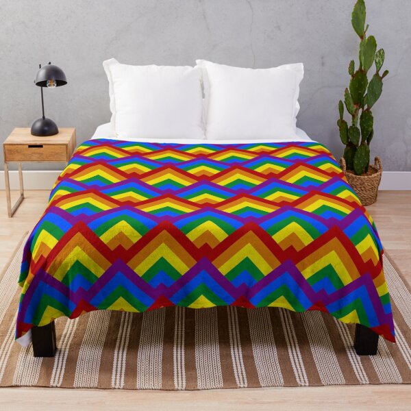 Item preview, Pride Rainbow Flag Geometric Repeating Pattern designed and sold by ksrogersdesigns.
