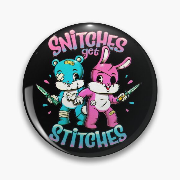 Item preview, Snitches get Stitches Cute Cartoon designed and sold by andremuller.