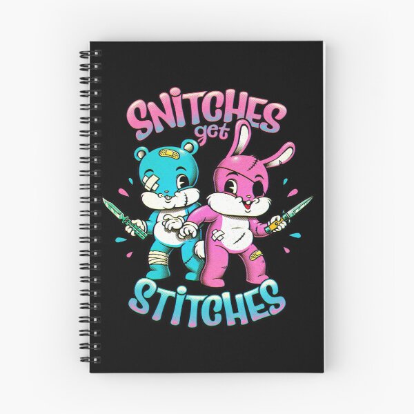Item preview, Snitches get Stitches Cute Cartoon designed and sold by andremuller.