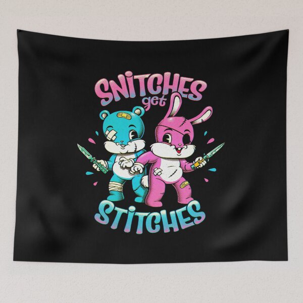 Item preview, Snitches get Stitches Cute Cartoon designed and sold by andremuller.