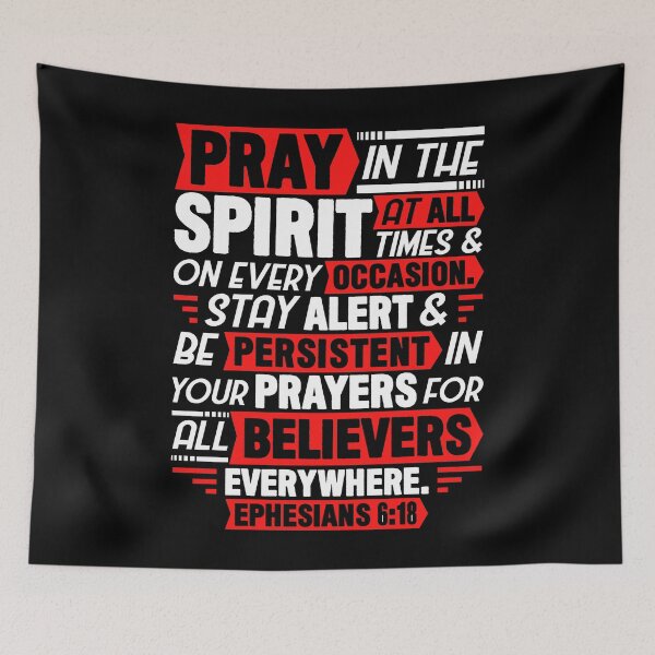 Item preview, Ephesians 6:18 designed and sold by plushism.