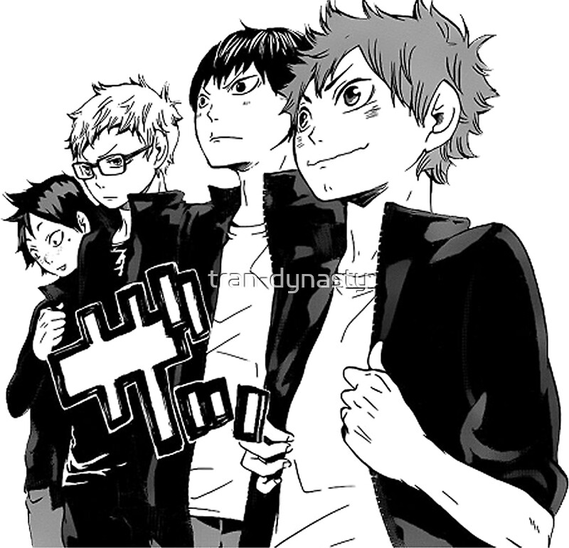 "Haikyuu First Years" Stickers by tran-dynasty | Redbubble