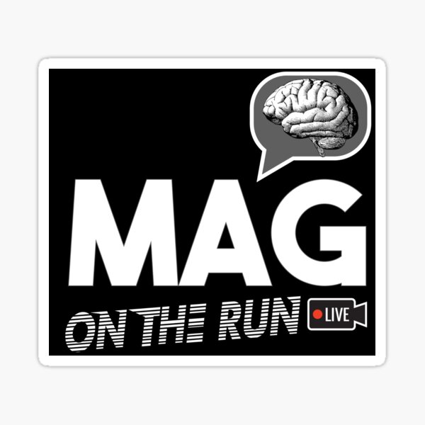 Item preview, MAG ON THE RUN (BLACK & WHITE MIX) designed and sold by MAGBITTERTRUTH.