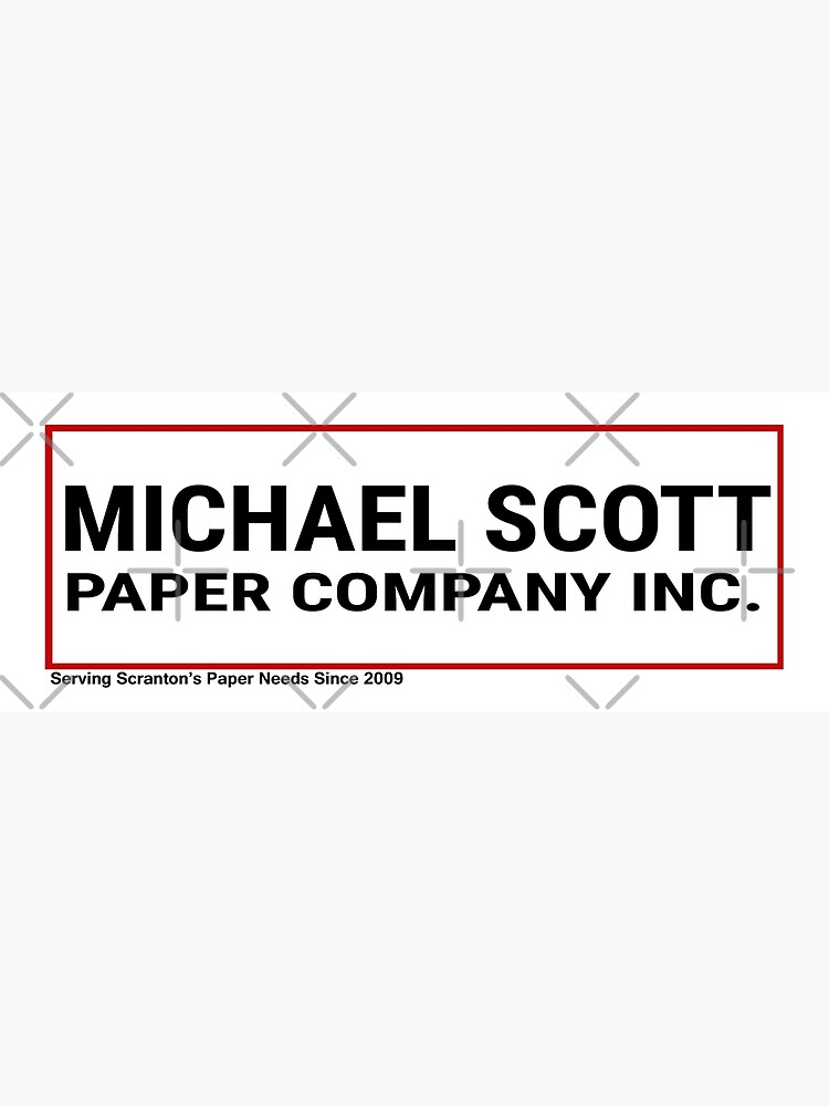 "Michael Scott Paper Company" Art Print by pickledbeets Redbubble