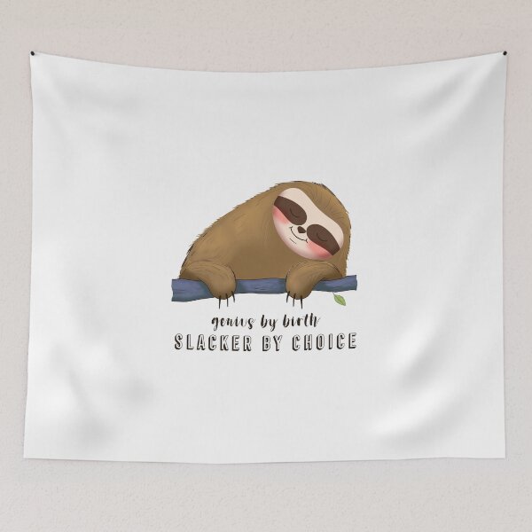 Item preview, Genius by birth slacker by choice pattern designed and sold by StudioQ-.