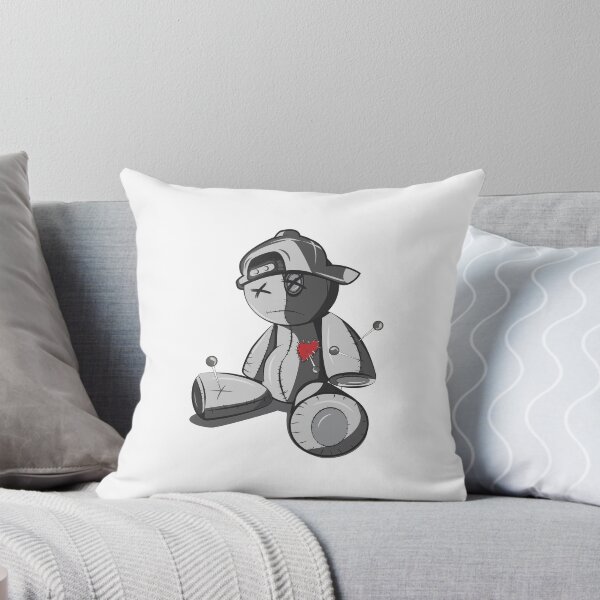 Item preview, Emotionally Tired Greyscale Teddy Bear With A Broken Heart - White designed and sold by crazycollective.