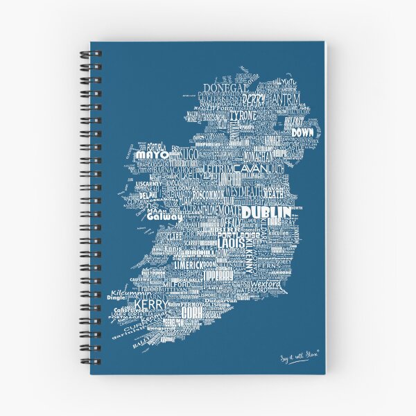 Item preview, Blue Map of Ireland Eire Emerald Isle designed and sold by SayITwithSTONE.
