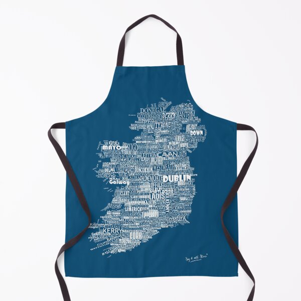Item preview, Blue Map of Ireland Eire Emerald Isle designed and sold by SayITwithSTONE.