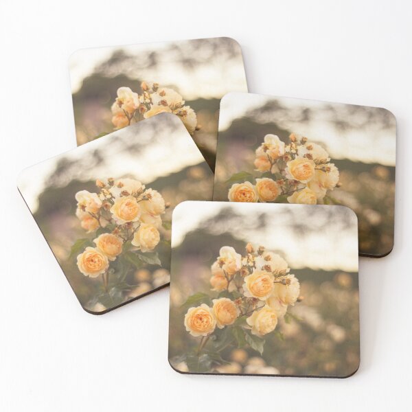 Item preview, Yellow roses - Floral photography - A rosebush with yellow roses designed and sold by ninasclicks.