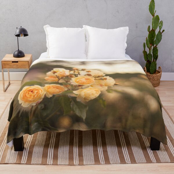 Item preview, Yellow roses - Floral photography - A rosebush with yellow roses designed and sold by ninasclicks.