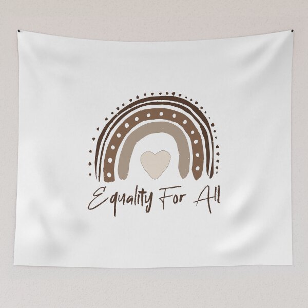 Item preview, Equality For All Saying / Racial Justice Rainbow BLM Quote design designed and sold by CreatedByHeidi.