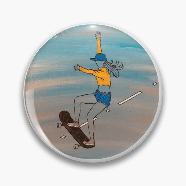 Item preview, Girl Rockin’ Skateboarder designed and sold by Artfullee63.