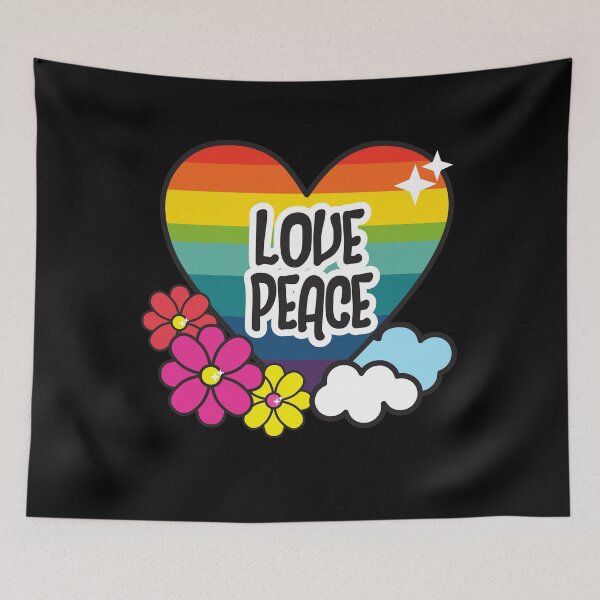Item preview, Love And Peace Hippie Loveheart designed and sold by Johan Liebert.
