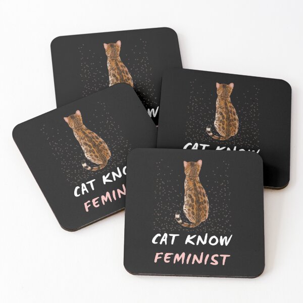 Item preview, cat know feminist designed and sold by Gotafeeling.