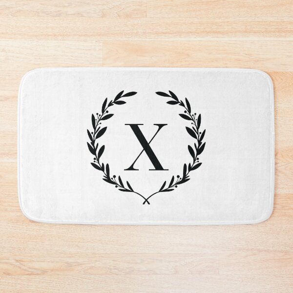 Item preview, Letter X, Laurel wreath monogram X, Initial X, Laurel frame with letter X designed and sold by KateBilous.
