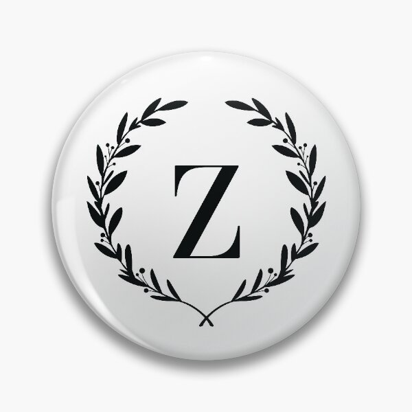 Item preview, Letter Z, Laurel wreath monogram Z, Initial Z, Laurel frame with letter Z designed and sold by KateBilous.