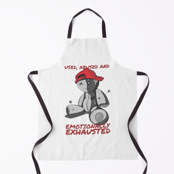 Item preview, Emotionally Exhausted Puppet in Red Cap Hurt - White designed and sold by crazycollective.