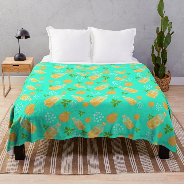 Item preview, Cute Kawaii Orange Juice pattern designed and sold by dreamofdenim.