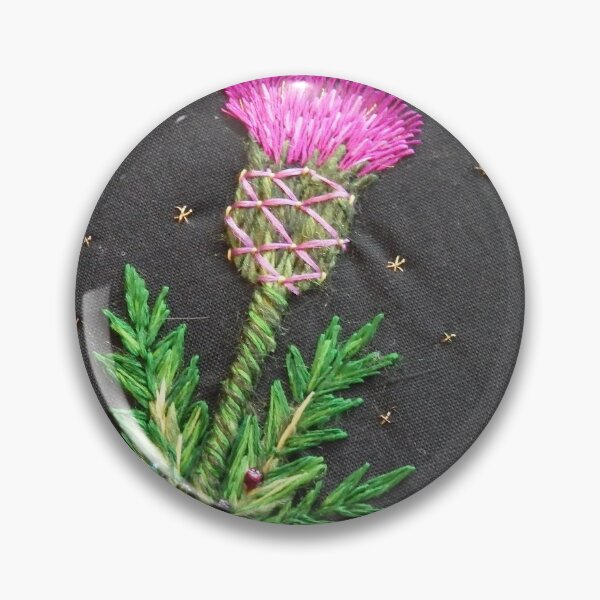 Item preview, Silk Thistle embroidery designed and sold by MsFledermaus.