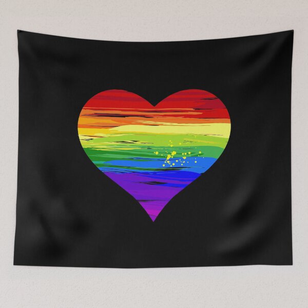 Item preview, Colorful Rainbow Hippie Loveheart designed and sold by Johan Liebert.