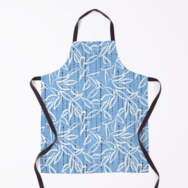 Item preview, denim blue white flowered pattern designed and sold by Gitau98.