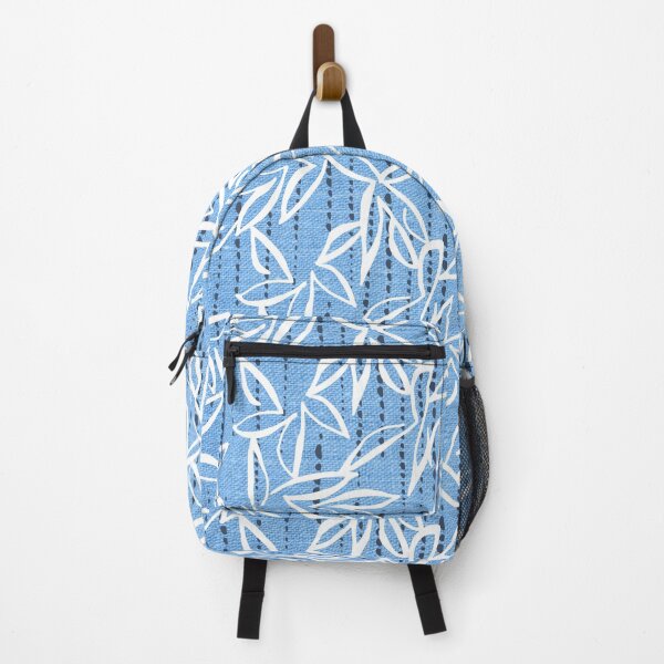 Item preview, denim blue white flowered pattern designed and sold by Gitau98.